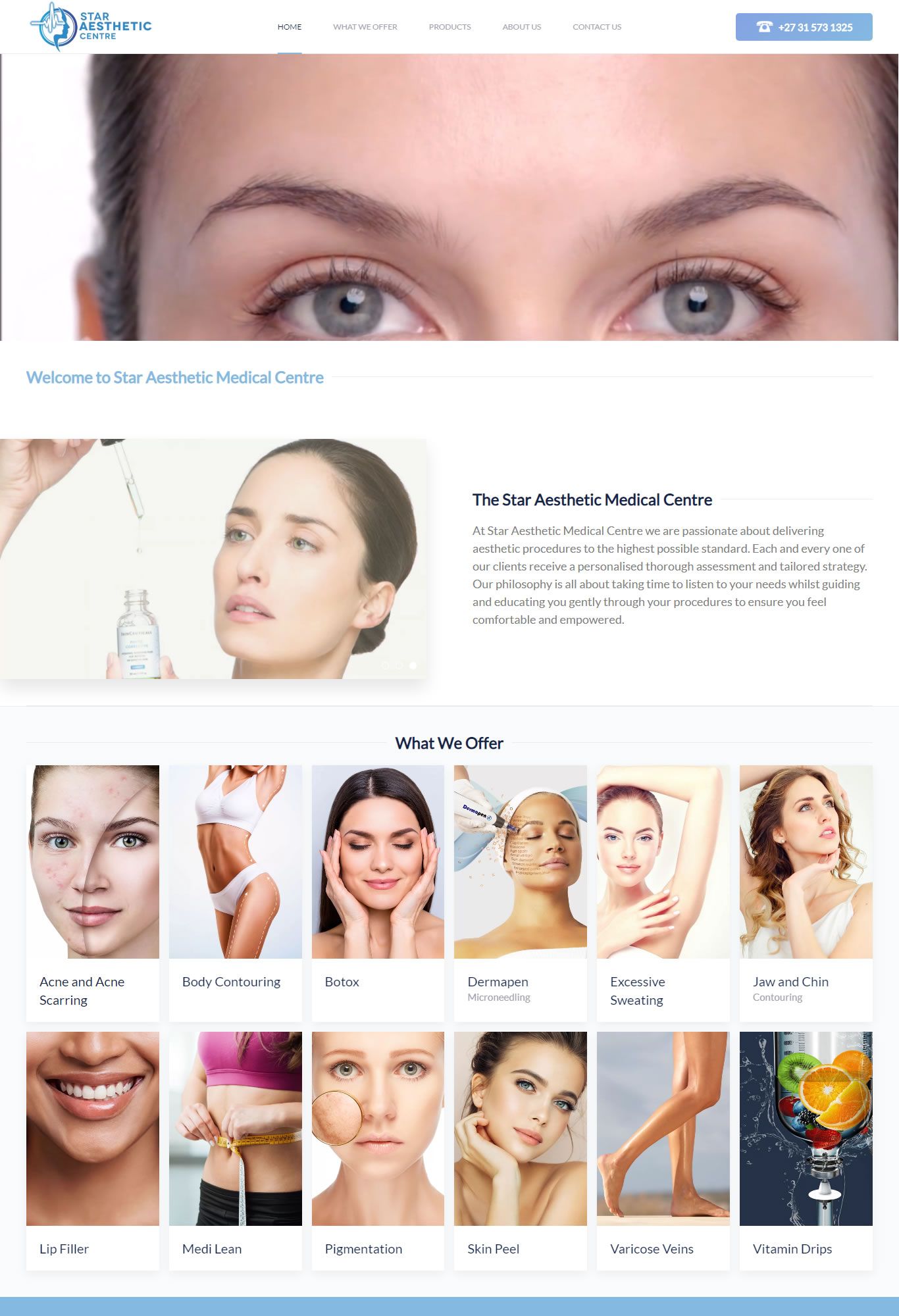 Star Aesthetic medical treatments website - WordPress / WooCommerce