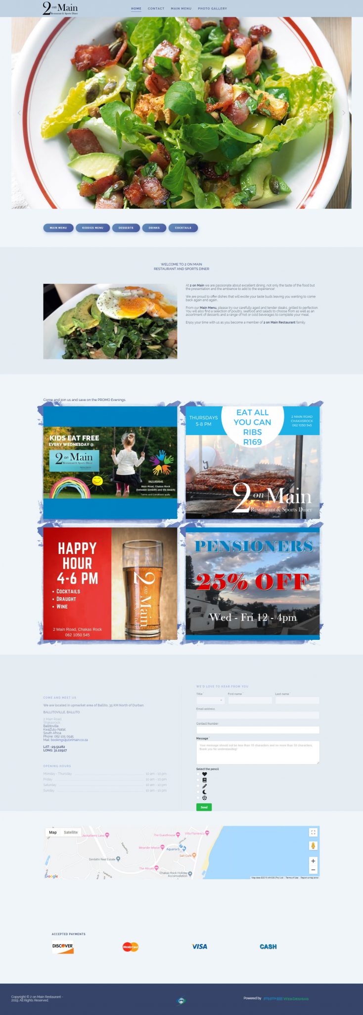 2 on Main Restaurant